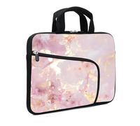 XMBFZ 11.6-12.2 inches Laptop Sleeve Chromebook Case Ultrabook Case Notebook Sleeve Tablet Case Neoprene Handle Sleeve for Men Women, Two Pockets(Pink-1