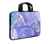 XMBFZ 15.6" Laptop Sleeve 14" 15" 15.4" Chromebook Case Ultrabook Case Notebook Sleeves PC Messenger Bag (Purple)
