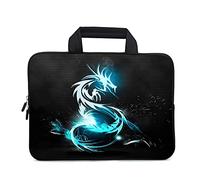 XMBFZ Laptop Sleeve 11.6 12.1 inch Protective Chromebook Case Pouch Notebook Ultrabook Bag Tablet Sleeve Cover Travel Briefcase with Handle for Men Women (Dragon)