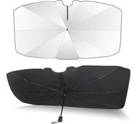 XMBTVAUMN Car Windscreen Sun Shade Umbrella, for Ford eco Sport 2013-2024 UV Block Heat Insulation Foldable Interior Dashboard Protection Windshield Cover