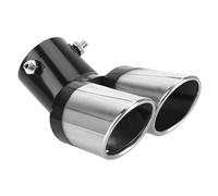 XMBTVAUMN Dual Exhaust Tip Car Tailpipe Muffler Trim, for Ford B-Max 2012-2017 Curved Twin Tail Pipe Sport Rear Finisher Bolt On Stainless Steel Silencer