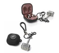 XMBYGY Case for Galaxy Buds FE/ Buds2 Pro/Buds 2/ Buds Pro/Buds Live, Silicone Cute Cartoon Protective Cover with Doll Keychain Anti-loss Lanyard for Samsung Wireless Earbuds (HMER)