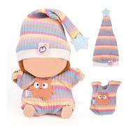 XMBYGY Doll Clothes for Labubu (for Standing/Sitting 17/15cm Plush Doll)(NO Doll)- Multiple Style Accessories Handcrafted Clothing Dress Up Included Cute Headwear and Skirt for Girls Woman (LB137)