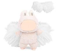 XMBYGY Doll Clothes for Labubu (for Standing/Sitting 17/15cm Plush Doll)(NO Doll)- Multiple Style Accessories Handcrafted Clothing Dress Up Included Headwear and Clothes for Girl Woman (WTwing)