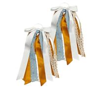 Xmccvt Boot Bow | Ribbon Lace Plaid Shoe Decorations - Western Holiday Glitter Boot Bows,for Women Men Birthday School Party Wedding Dance Cosplay Role Play