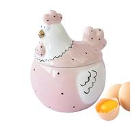 Xmccvt Chicken-Shaped Storage Jar With Lid, Ceramic Kitchen Container For Eggs And Candy, Large Cookie Jar Storage Box For Jewelry, Snacks, Bookshelves, Living Room