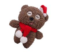 Xmccvt Christmas bear pendant for the bag, cute plush toy key chain, Christmas decoration, soft doll pendant, for children, adults, bag, purse, travel, school, commuting