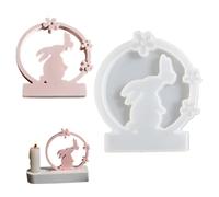 Xmccvt Silicone Moulds | Rabbit Mould Reusable | Wax Moulds for Candle Making | Butterfly Design Spring Crafts Resin Casting Soap Plaster Chocolate Sweets Home Decoration