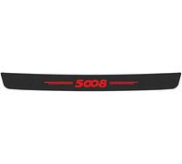 XMCMBS Car Carbon Fiber Rear Bumper Protector for Peugeot 5008, Rear Boot Sill Edge Cover, Car Trunk Sill Plate Sticker, Anti-Scratch Styling Accessories