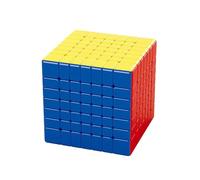 XMDCuber Meilong 7M Speed Cube 7x7 Stickerless，Meilong 7x7 V2 M Puzzle Cube 65mm (Upgraded Version M)