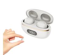 Xmenha Invisible Earbuds ENC Noise Cancelling Sleep Earphones for Small Ears Wireless Bluetooth In Ear Small Hidden Headphones Men Women Sleeping Mini Ear Buds for iOS Android Office Work Sports