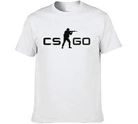 XMFFDO KINGW CSGO White Tshirt Counter Strike Global Offensive White Tshirt(XX-Large)