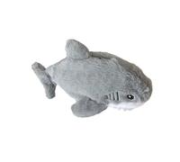 XMHBG Shark Pencil Case - Cute Plush Animal Pouch with Zipper for Office & Travel - Fun Shark-Themed Storage for Pens, Makeup, Accessories (Grey)