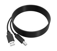 XMHEIRD 6.6ft USB 2.0 Cable Cord for PANiNi My Vision X Check Scanner, Visioneer Patriot 9650 P96501D-WU Sheetfed Scanner PC Data Cord, Visioneer FU62AD OneTouch 7600 Flatbed Scanner Notebook Cord