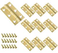 XMHF 8 Pcs 2 Inch Butt Hinges Miniature Solid Brass Hinges Cabinet Drawer Folding Butt Hinges for Cabinet Drawer Wooden Jewelry Box