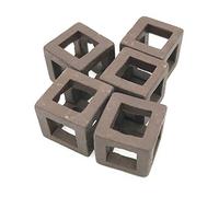 XMHF Ceramic Aquarium Small Fish Shrimp Crayfish Breeding Cube Block Shelter 5 Pcs