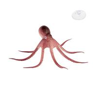 XMHF Fish Tank Decorations Of Aquarium Artificial Octopus Brown