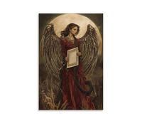 XMHMYHZJ A Field of Snakes Parts before The Angel’s Footsteps As She Carries The Scroll of Divine Silence. Wall Art Mural Modern Decoration Hanging Art Poster 12x18inch(30x45cm)