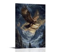 XMHMYHZJ A Great Eagle Carries The Scrolls of Revelation Across The Sky As Mountains Echo with Thunder. Wall Art Mural Modern Decoration Hanging Art Poster 12x18inch(30x45cm)