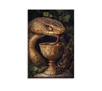 XMHMYHZJ A Serpent Drinks from A Chalice at The Altar And Leaves with A Softer Tongue. Wall Art Mural Modern Decoration Hanging Art Poster 12x18inch(30x45cm)