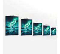 XMHMYHZJ A Spirit Stag Melting Into The Aurora That Breathes Across Arctic Sky Wall Art Mural Modern Decoration Hanging Art Poster 08x12inch(20x30cm)