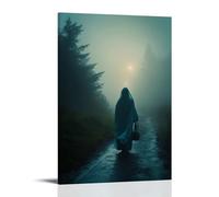 XMHMYHZJ A Wandering Boy Finds Mary in The Fog, And Follows Her Robe’s Blue Hem until Morning Finds Them Safe. Wall Art Mural Modern Decoration Hanging Art Poster 20x30inch(50x75cm)