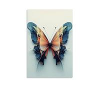 XMHMYHZJ Abstract Butterfly Crafted from Symmetrical Movements of Minimal Geometry. Wall Art Mural Modern Decoration Hanging Art Poster 20x30inch(50x75cm)