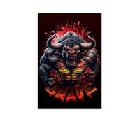 XMHMYHZJ Animal Illustration - The Killer of The Giant Wild Wall Art Mural Modern Decoration Hanging Art Poster 24x36inch(60x90cm)