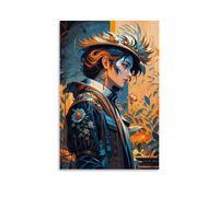 XMHMYHZJ Art Poster A Strange Woman in A Flowery Outfit Wall Art Mural Modern Decoration Hanging Art Poster 08x12inch(20x30cm)