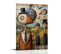 XMHMYHZJ Art Poster Featuring The Three Main Characters of A Surreal Painting Wall Art Mural Modern Decoration Hanging Art Poster 20x30inch(50x75cm)
