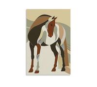 XMHMYHZJ Art Posters Featuring Horses And Mountains Are A Great Addition to The Decor Wall Art Mural Modern Decoration Hanging Art Poster 08x12inch(20x30cm)