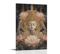 XMHMYHZJ Beyond The Veil of Illusion - Avalokiteshvara Pierces Samsara Wall Art Mural Modern Decoration Hanging Art Poster 12x18inch(30x45cm)