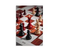 XMHMYHZJ Chess Poster of One Moving Pawn Is Moving Against The Other Wall Art Mural Modern Decoration Hanging Art Poster 12x18inch(30x45cm)