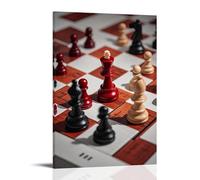XMHMYHZJ Chess Poster of One Moving Pawn Is Moving Against The Other Wall Art Mural Modern Decoration Hanging Art Poster 12x18inch(30x45cm)
