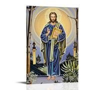XMHMYHZJ Christian Poster of Jesus in A Meditation Robe Showing His Daily Practice Wall Art Mural Modern Decoration Hanging Art Poster 08x12inch(20x30cm)