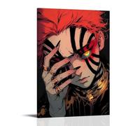 XMHMYHZJ Demon Slayer Akaza's Gilded Grief Wall Art Mural Modern Decoration Hanging Art Poster 12x18inch(30x45cm)