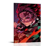 XMHMYHZJ Demon Slayer Tanjiro's Fiery Determination Wall Art Mural Modern Decoration Hanging Art Poster 16x24inch(40x60cm)