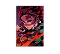 XMHMYHZJ Demon Slayer Tanjiro's Fiery Determination Wall Art Mural Modern Decoration Hanging Art Poster 08x12inch(20x30cm)