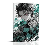 XMHMYHZJ Demon Slayer Tanjiro's Ink - Wave Determination Wall Art Mural Modern Decoration Hanging Art Poster 16x24inch(40x60cm)