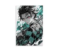 XMHMYHZJ Demon Slayer Tanjiro's Ink - Wave Determination Wall Art Mural Modern Decoration Hanging Art Poster 20x30inch(50x75cm)