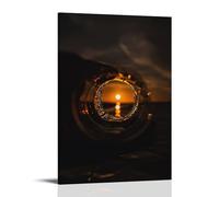 XMHMYHZJ Drip Poster Featuring A Liquid And A Sunset in The Background Wall Art Mural Modern Decoration Hanging Art Poster 16x24inch(40x60cm)
