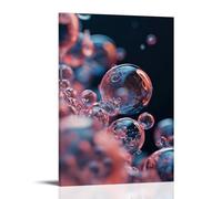 XMHMYHZJ Drip Poster Featuring A Number of Bubbles Falling Off of The Surface Wall Art Mural Modern Decoration Hanging Art Poster 16x24inch(40x60cm)