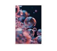 XMHMYHZJ Drip Poster Featuring A Number of Bubbles Falling Off of The Surface Wall Art Mural Modern Decoration Hanging Art Poster 12x18inch(30x45cm)