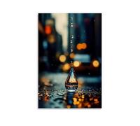 XMHMYHZJ Drip Poster Featuring The Photograph Drop of Water Dropping from A Person ' S Wall Art Mural Modern Decoration Hanging Art Poster 16x24inch(40x60cm)