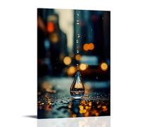 XMHMYHZJ Drip Poster Featuring The Photograph Drop of Water Dropping from A Person ' S Wall Art Mural Modern Decoration Hanging Art Poster 16x24inch(40x60cm)