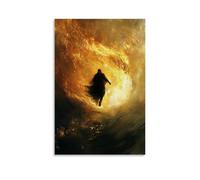 XMHMYHZJ Elijah in A Blazing Chariot of Fire Ascending Toward The Heavens, Leaving behind A Trail of Sparks And Prophecy. Wall Art Mural Modern Decoration Hanging Art Poster 16x24inch(40x60cm)