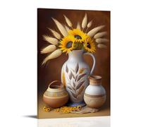 XMHMYHZJ Flowers Poster on A Wall behind The Pitcher, Vase And Other Items Wall Art Mural Modern Decoration Hanging Art Poster 16x24inch(40x60cm)