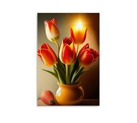 XMHMYHZJ Flowers Poster still Being Displayed with still Life Photograph Lit by The Sun Wall Art Mural Modern Decoration Hanging Art Poster 16x24inch(40x60cm)