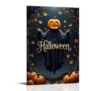XMHMYHZJ Halloween Poster Featuring An Image of A Scary Pumpkin Face Wall Art Mural Modern Decoration Hanging Art Poster 16x24inch(40x60cm)
