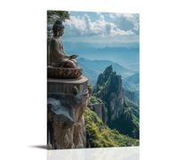 XMHMYHZJ Heavenly Beings Gather at Vulture Peak - To Hear The Diamond Sutra Speak Wall Art Mural Modern Decoration Hanging Art Poster 16x24inch(40x60cm)